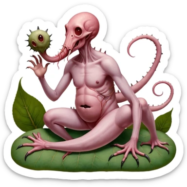 cinematic - hieronymus bosch phantasmagoric mutant creatures from the garden of earthly delights sticker