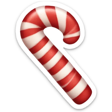 Candy cane with smile  sticker