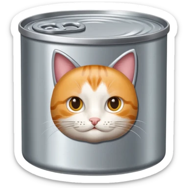 create a can of catfood, remove the cat just the plain can emoji sticker