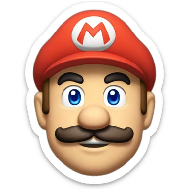 Mario buffed sticker