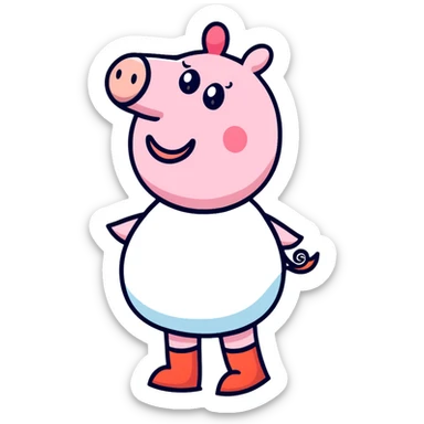 Baddie peppa pig sticker