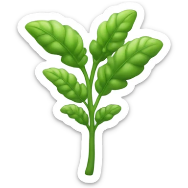 One green soyabean plant or crop sticker