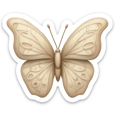 Aesthetic bege butterfly  sticker