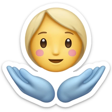 the word 'amen' in a peaceful, serene emoji style sticker