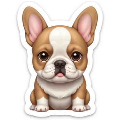a French bulldog puppy sticker