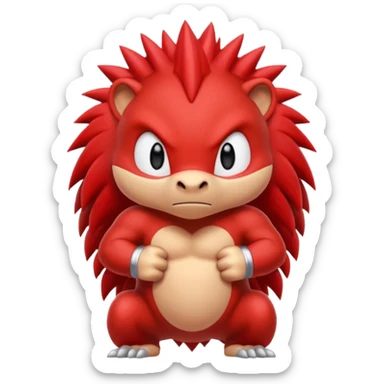 Sonic the hedgehog: Knuckles the echidna sticker