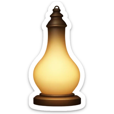 a lamp that illuminates darkly sticker