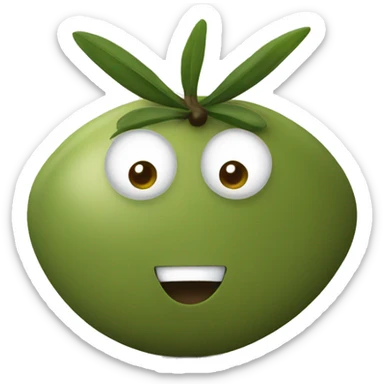 An olive   sticker