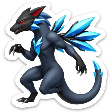  Shiny Zoroark-Salandit-Zekrom-fusion sticker