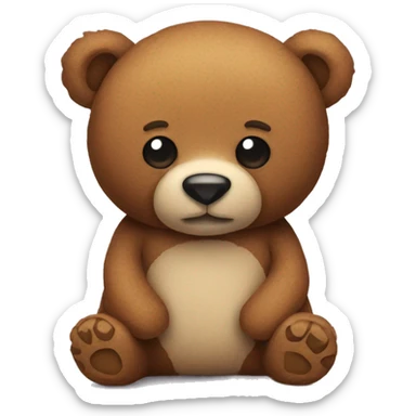 Stuffed bear sticker