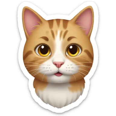 Cat fun sticker