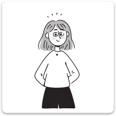 strawberry blonde girl with brown eyes shrugging sticker