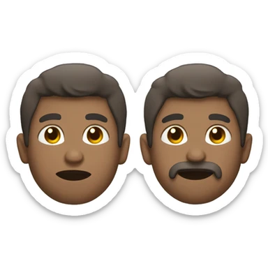 Persona de espalda con manos levantadas sticker