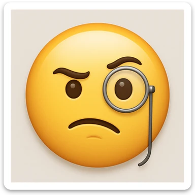 emoji with face with monocle sticker