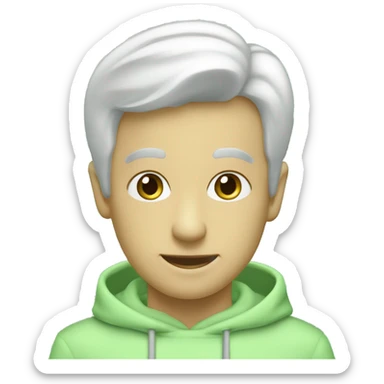 Ordinateur avec écrit dedans #Cherif et un fond d’écran vert pastel sticker