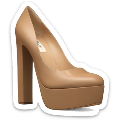 VALENTINO Tan-go PLATFORM PUMP black sticker
