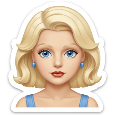 Jean Harlow blue eyes  sticker