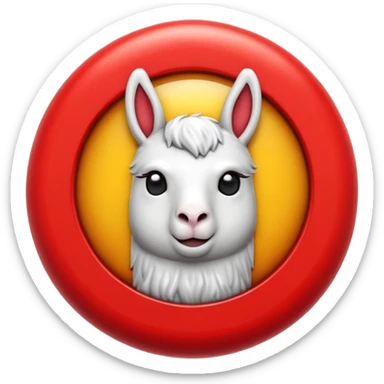 Emoji 3D brillante de un sol rojo con llamas redondeadas y volumen, bordes suaves, iluminación suave. En el centro un círculo blanco con aro rojo y una letra “U” roja en relieve. Estilo emoji iOS, acabado glossy, fondo transparente. sticker