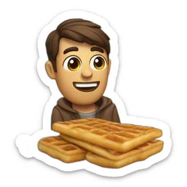 cofe con churros y tostada sticker
