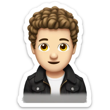 Charlie puth with an eyebrow slit sticker