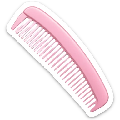 pastel pink styling comb sticker