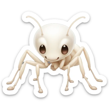 cute albino ant sticker