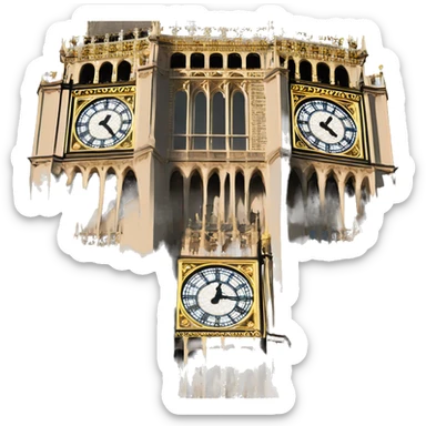 Big Ben in daylight sticker