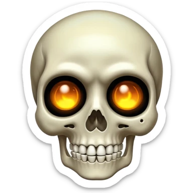 Skeleton blinking  sticker