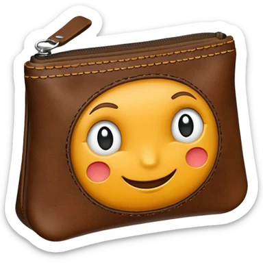 Coin purse – small pouch with zipper or clasp. sticker