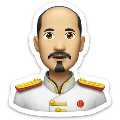 realistic Hô Chi Minh with goatee sticker