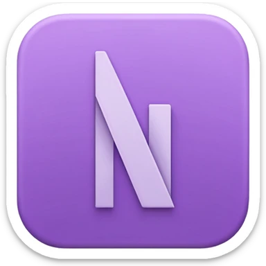 Netflix aesthetic "N" logo in pastel purple sticker