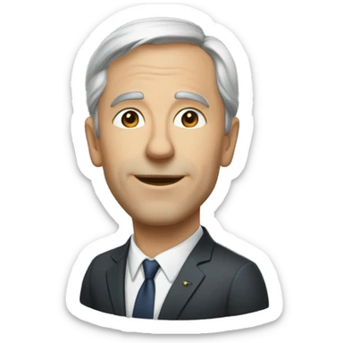 ministre christian dubé avec une cible sticker