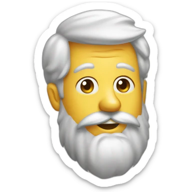 Vieux avec une bière sticker