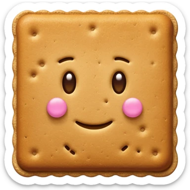 Graham cracker sticker