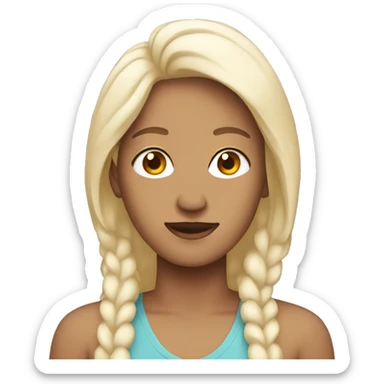 Trans person sticker