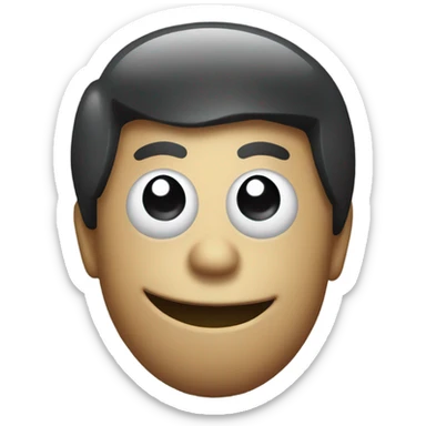 8-ball smiling sticker