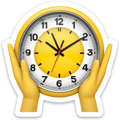 I want a clock it emoji with the fingers like the latest trend with two fingers sticker