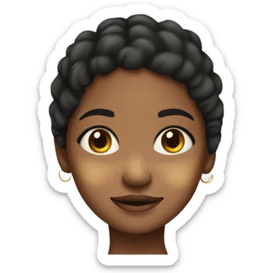 Hyperpigmentation girl sticker