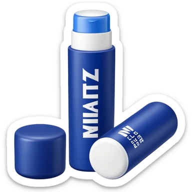 generate an ios genmoji of a NIVEA lip balm sticker