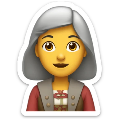 typical galician woman sticker