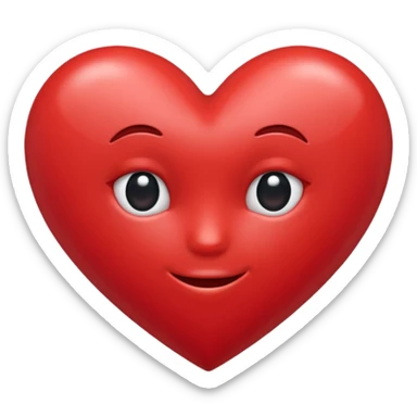 Crie um coração no formato de coração  sticker