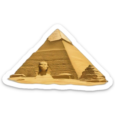 Egypt pyramid sticker
