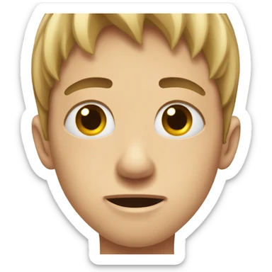 a headache hands on the  top of the head a pain expresion a boy  add a band-aid on the forehead with a pian expresion sticker