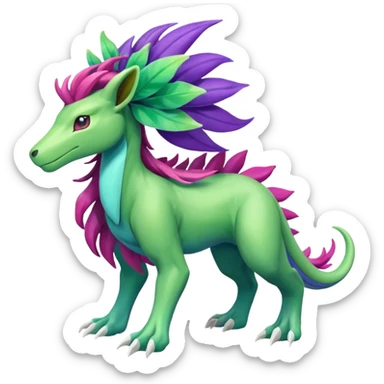 Suicune-Meganium-Virizion-fusion (full body) sticker