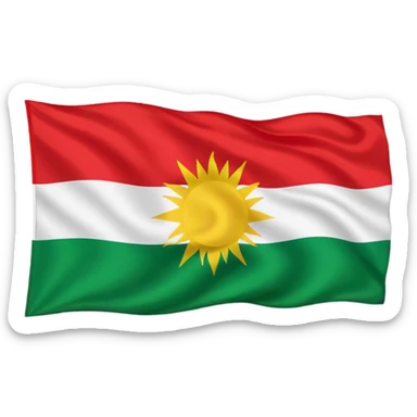 Kurdistan flag sticker