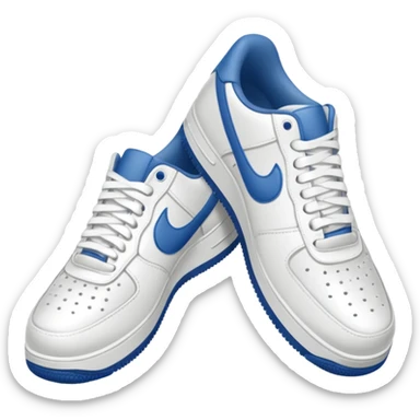 make a genmoji for a pair of white air force shoes sticker