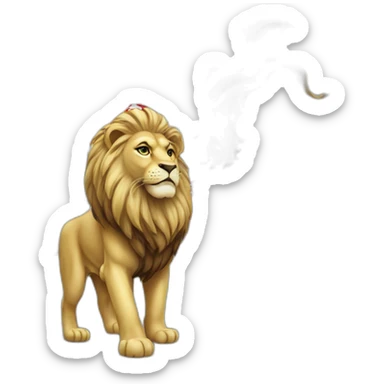 The flag of Iran is lion sticker