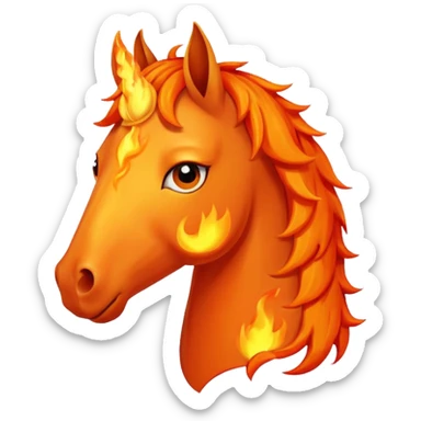 Happy fire horse emoji sad fire horse emoji worried fire horse emoji sticker