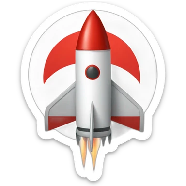 rocket in a red circle no rocket zone sticker