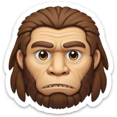 slack jawed neanderthal sticker